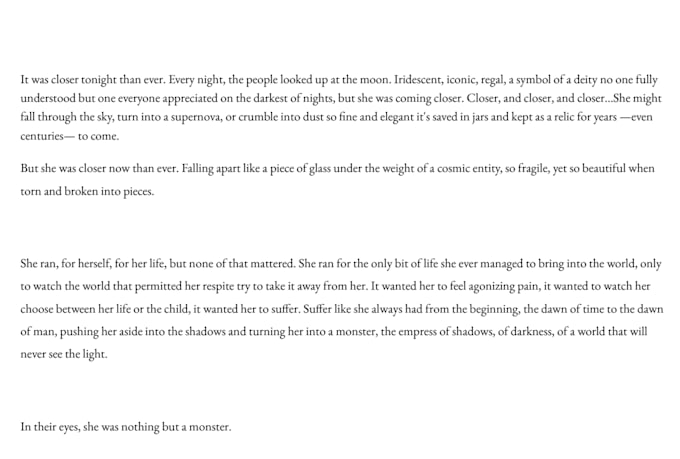ghostwrite an emotional short story for you
